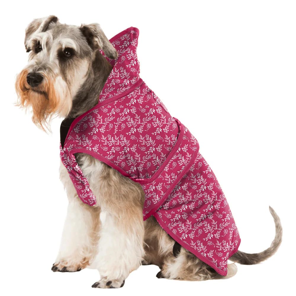 Pink Printed Super Soft Warm Dog/Cat Winter Jacket