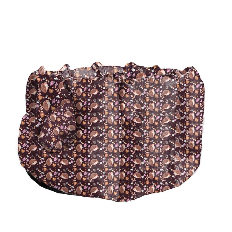 Brown Ultra-Comfort Plush Lounger with Anti-Slip Base Dog Bed