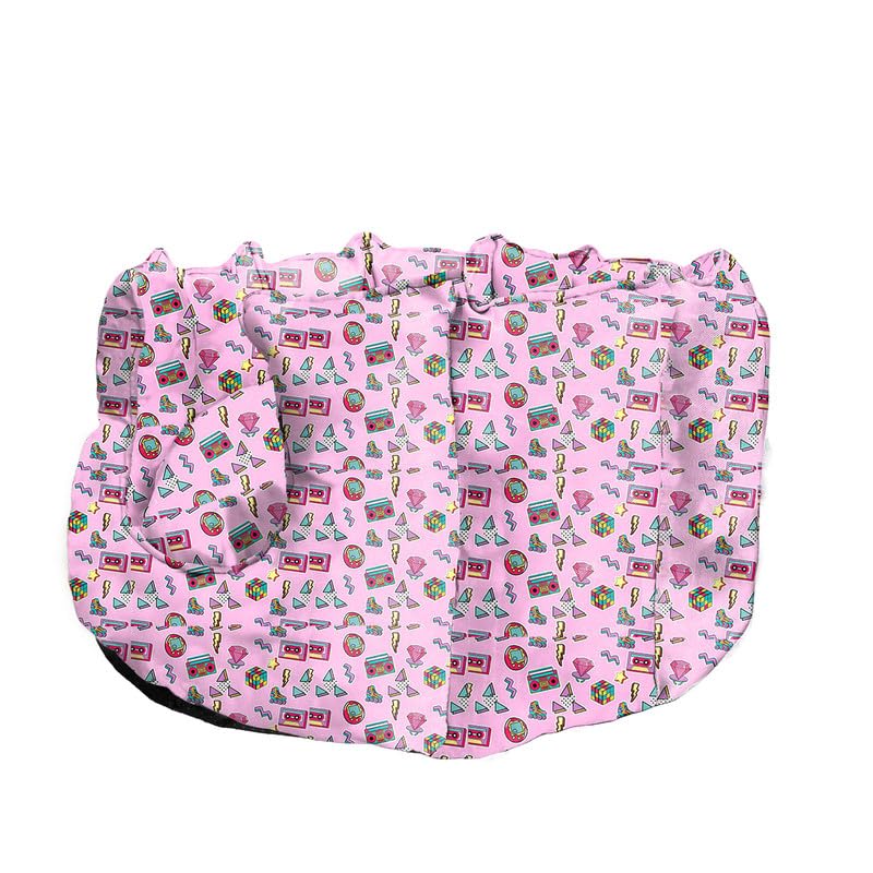 Blush Ultra-Comfort Plush Lounger with Anti-Slip Base Dog Bed