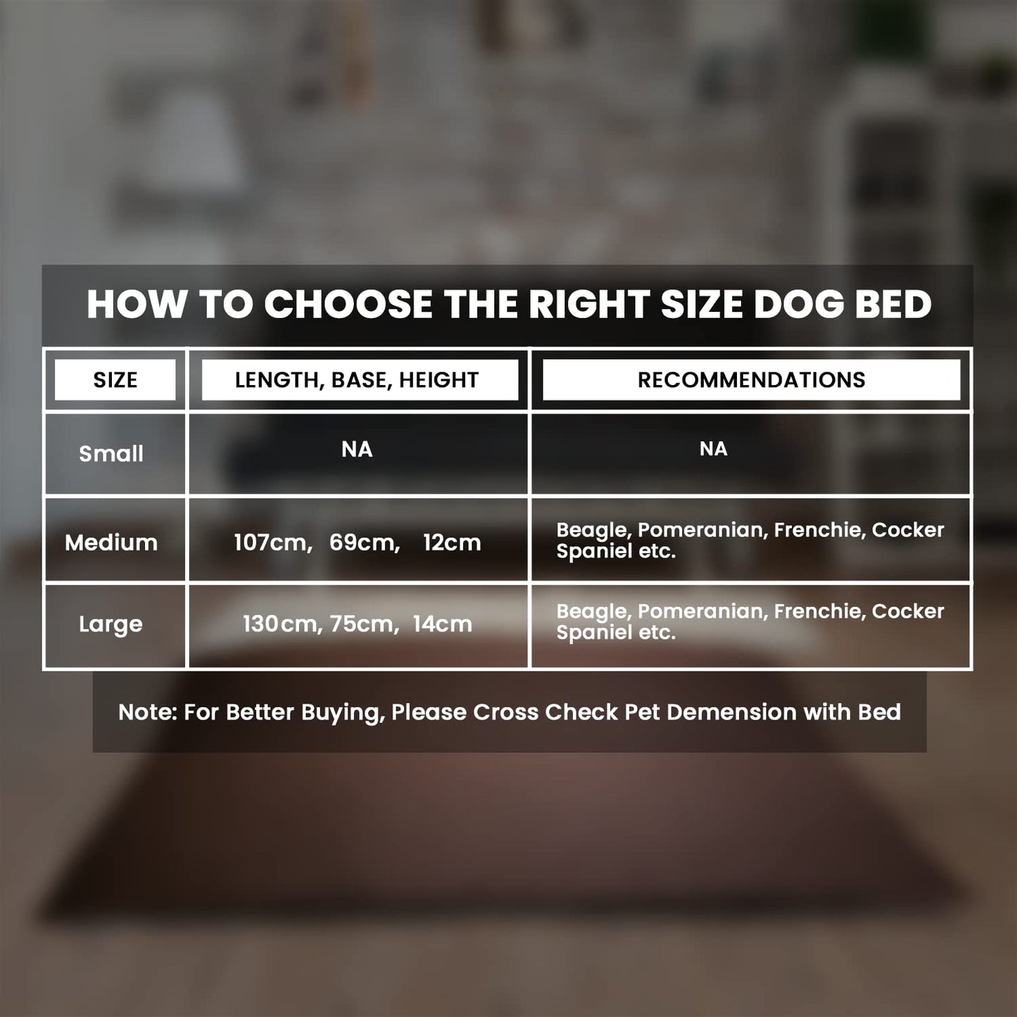 Brown Rectangle Shape Dog Bed for Summer Season