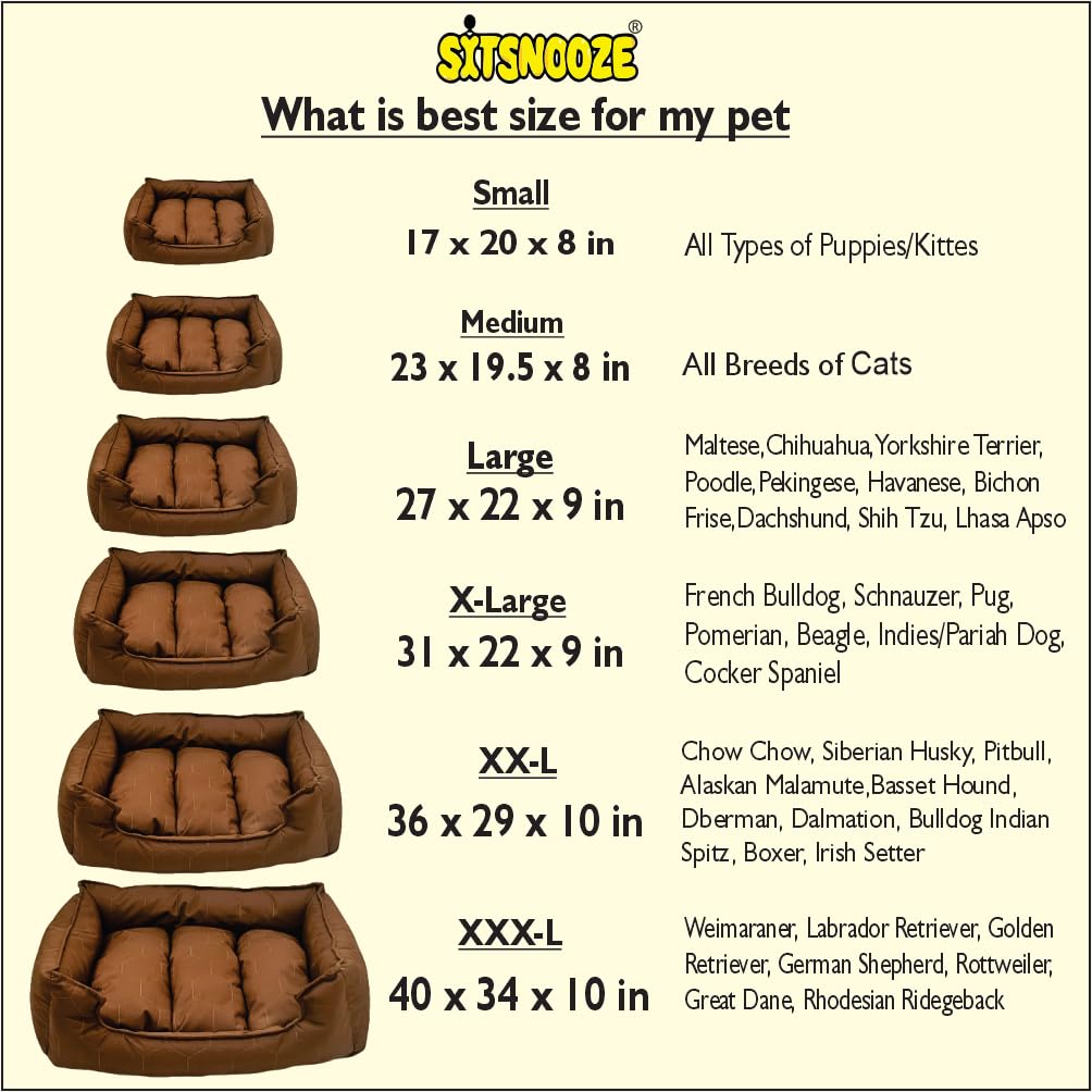 Brown Quilted Plush Lounger Dog and Cat Bed