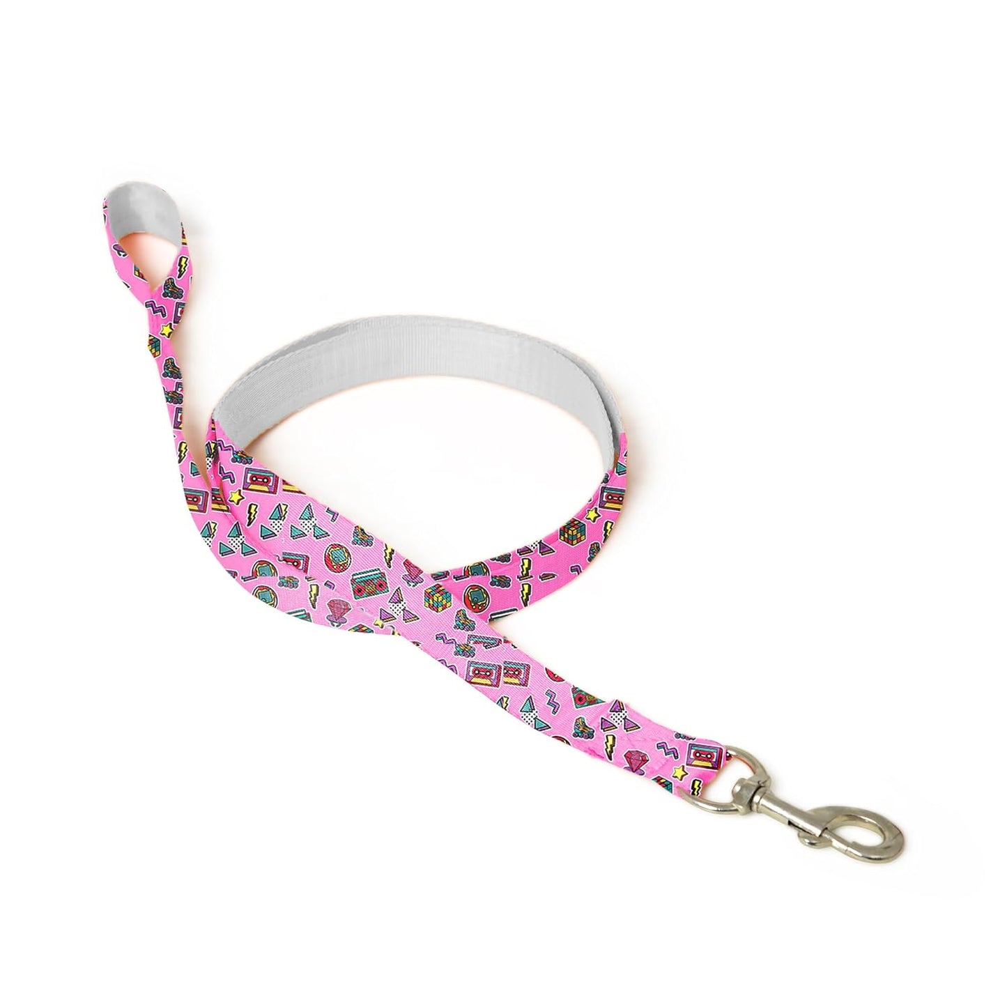 Pink Dog Collar, Leash & Harness Combo Set