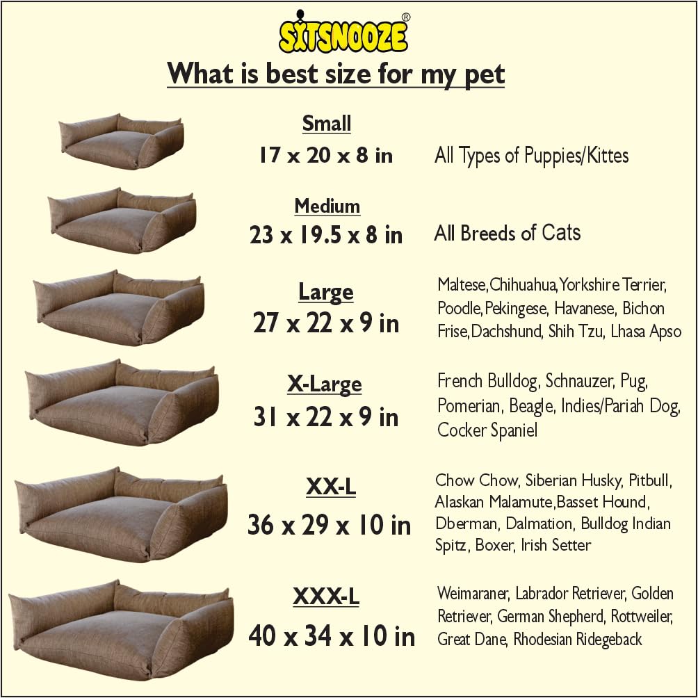 Brown Handmade Luxury and Orthopedic Dog Bed