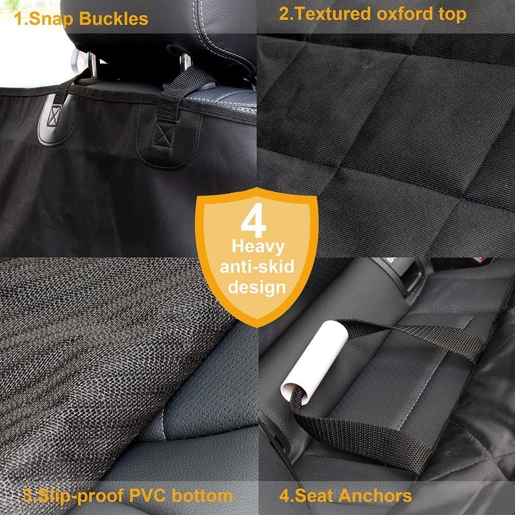 Hatchback Black Waterproof Bench Car Seat Cover Protector