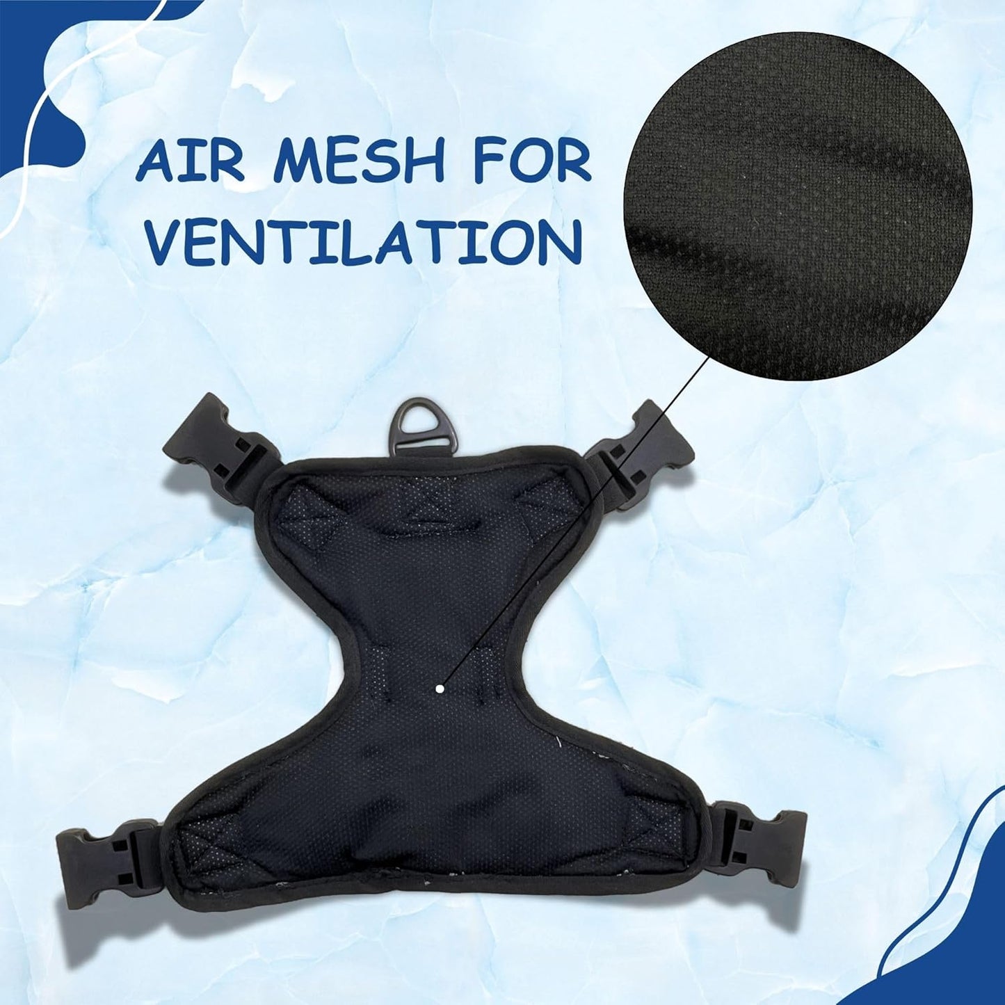 Black No-Pull/No Choke Comfortable Dog Vest Harness | Adjustable Soft Padded Vest for Dogs