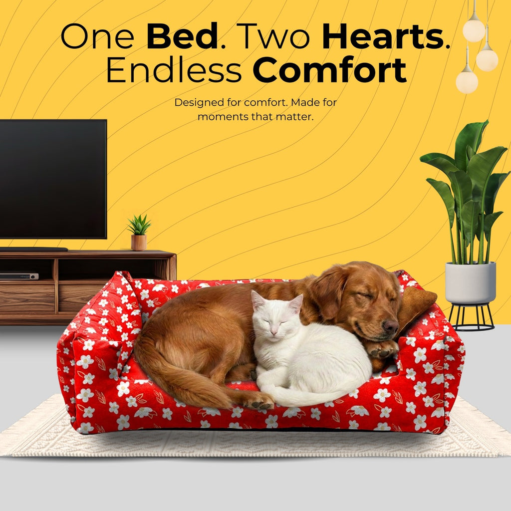 Lounger Flowral Print Sofa Bed