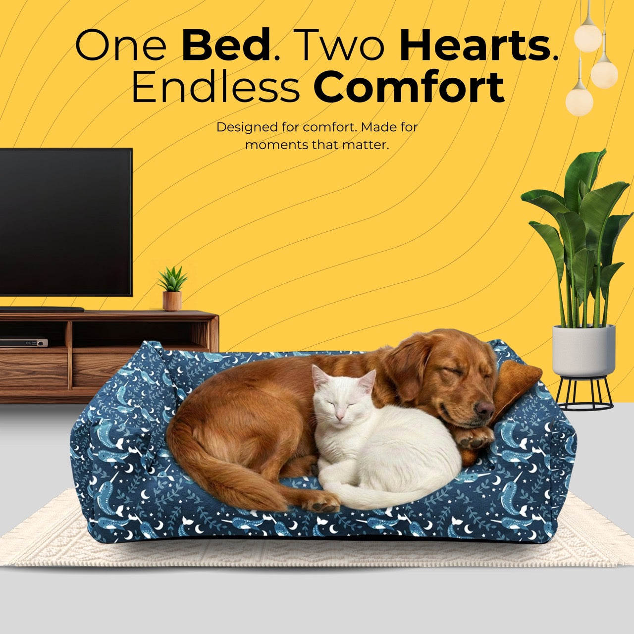 Lounger Fur Print Sofa Bed