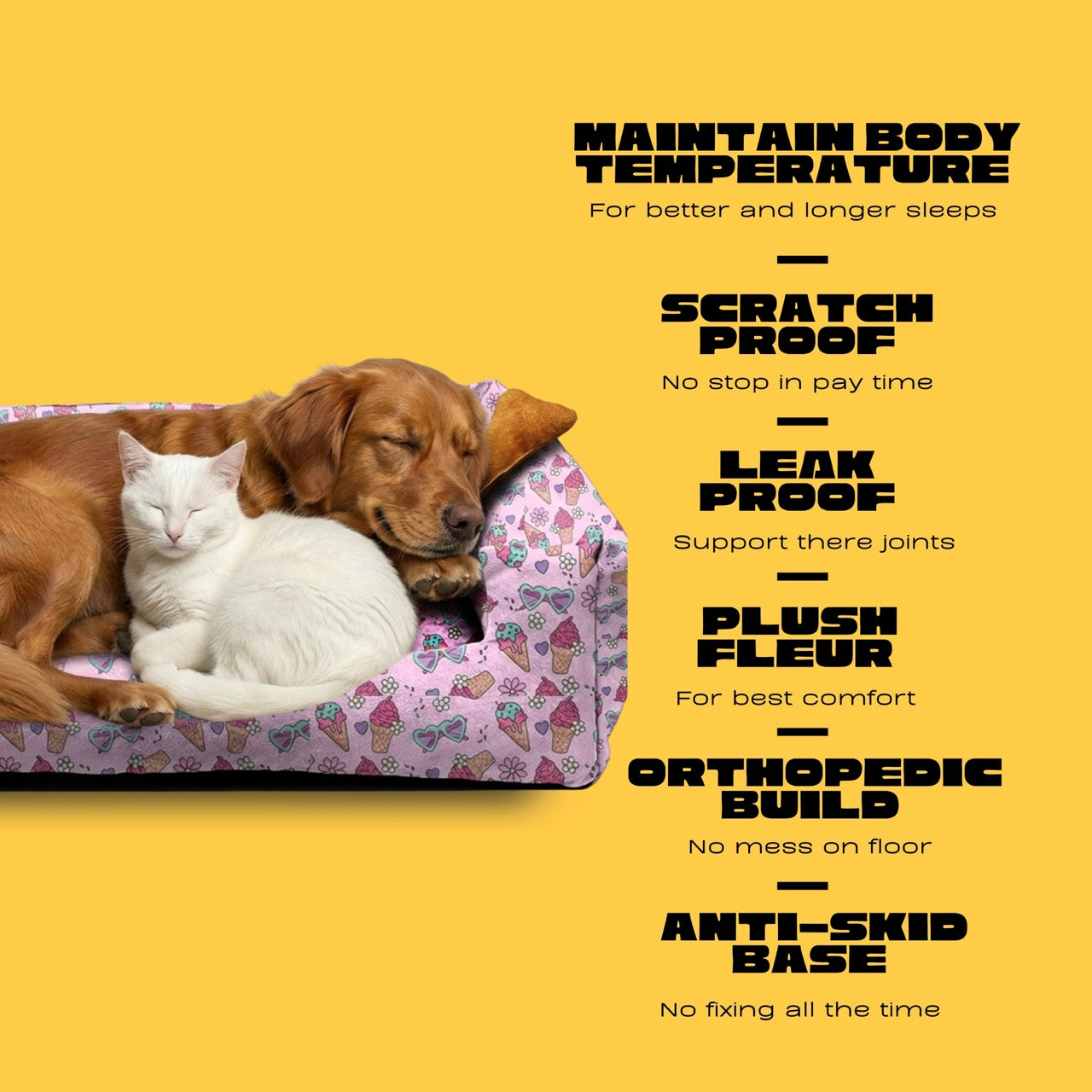 Lounger Ice Cream check Print Sofa Bed