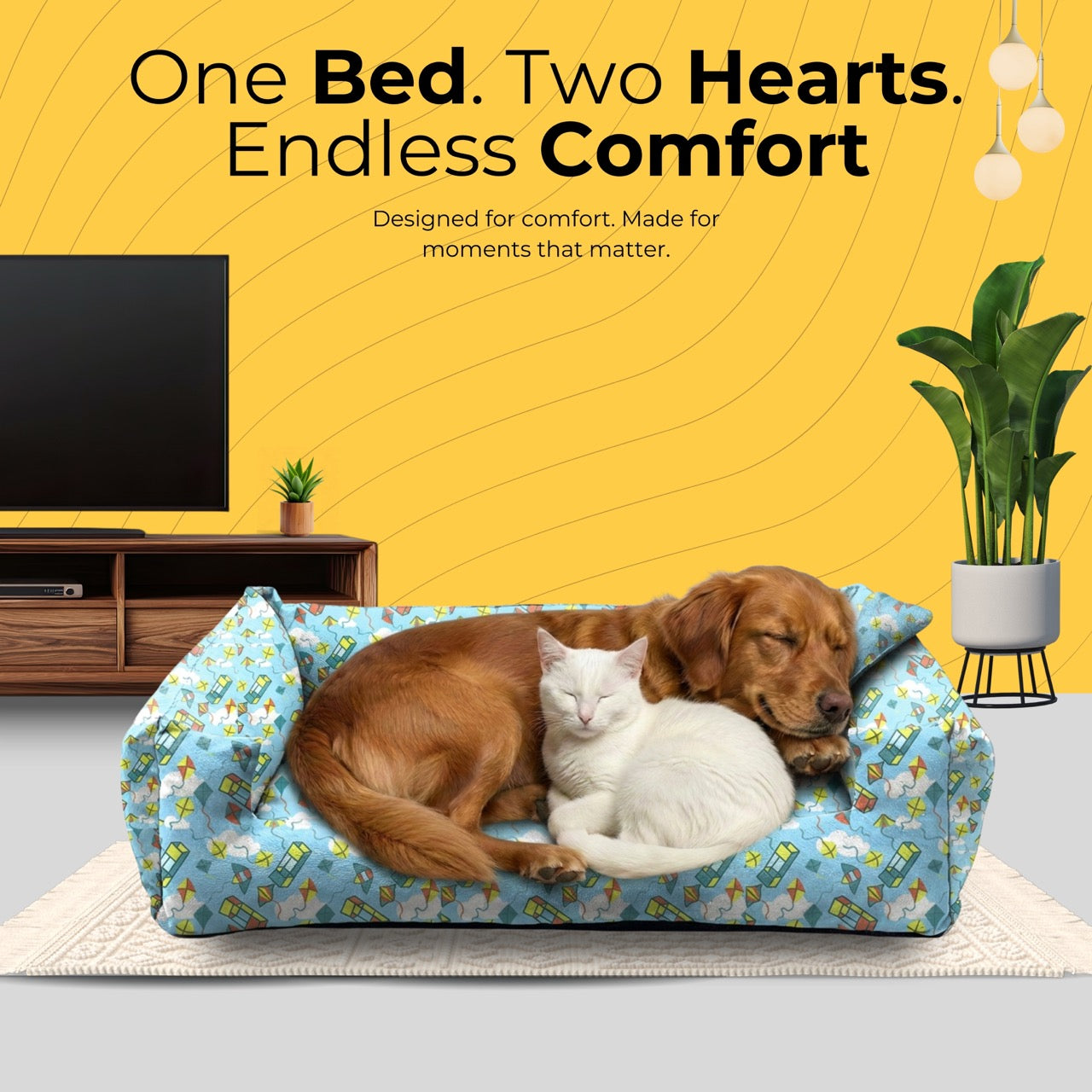 Lounger Kite Print Sofa Bed