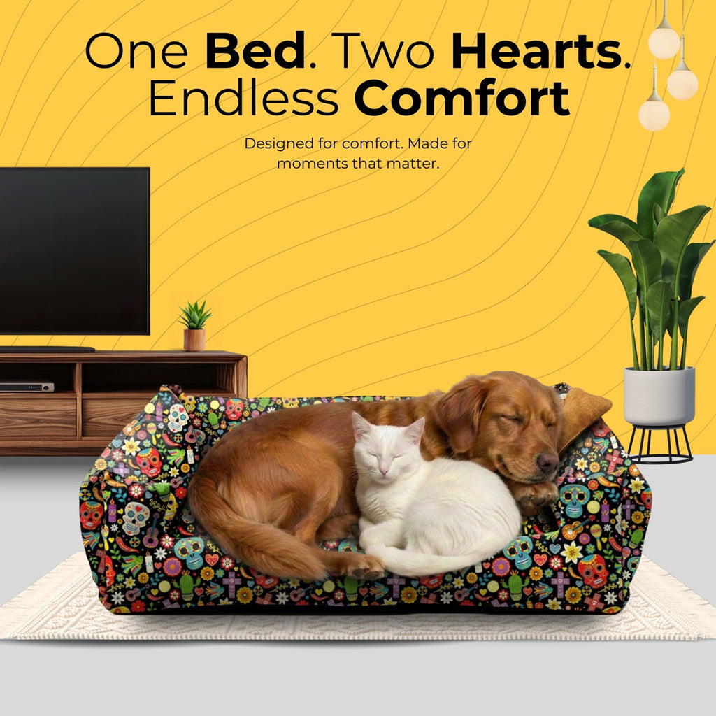 Lounger Skull Print Sofa Bed