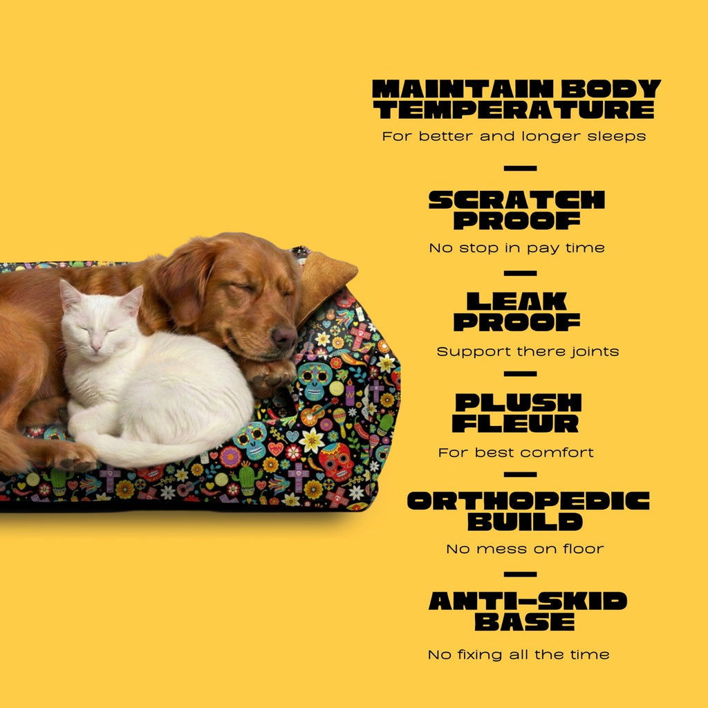 Lounger Skull Print Sofa Bed