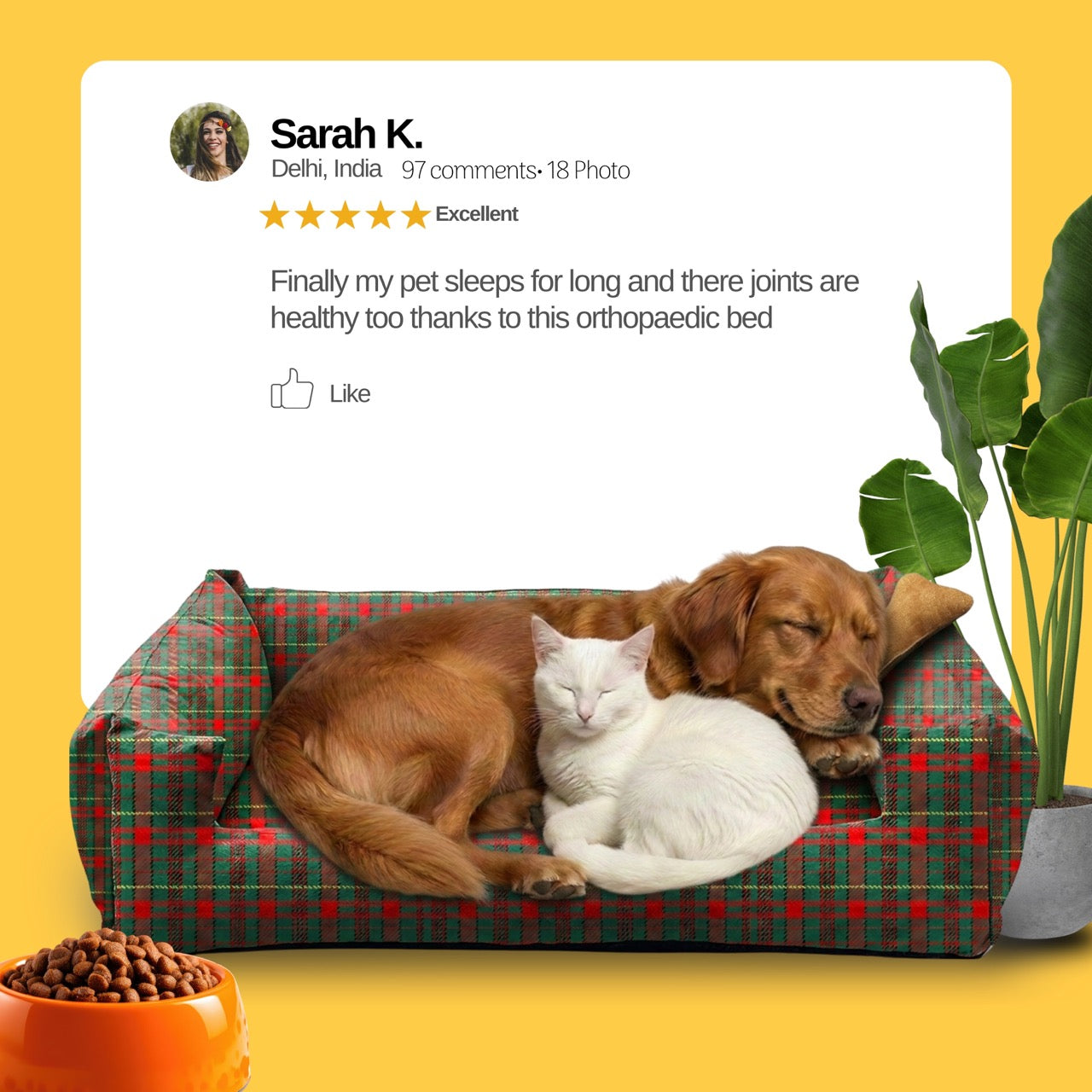 Lounger tartan check Print Sofa Bed