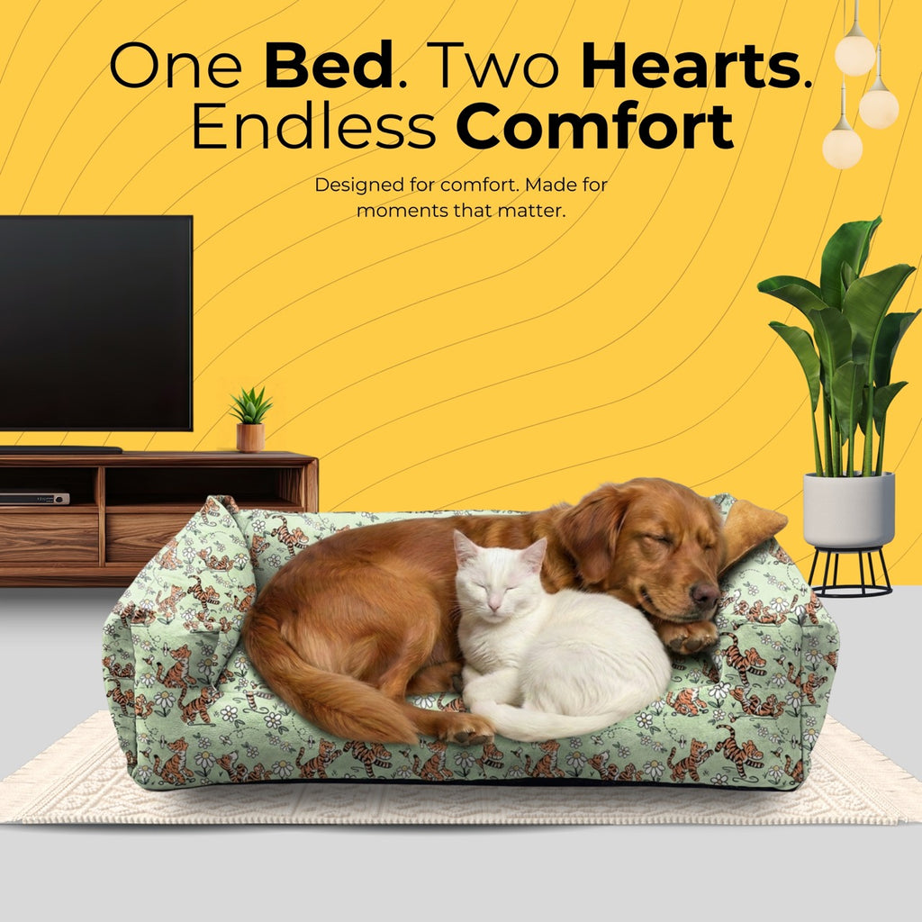 Lounger Tiger Print Sofa Bed