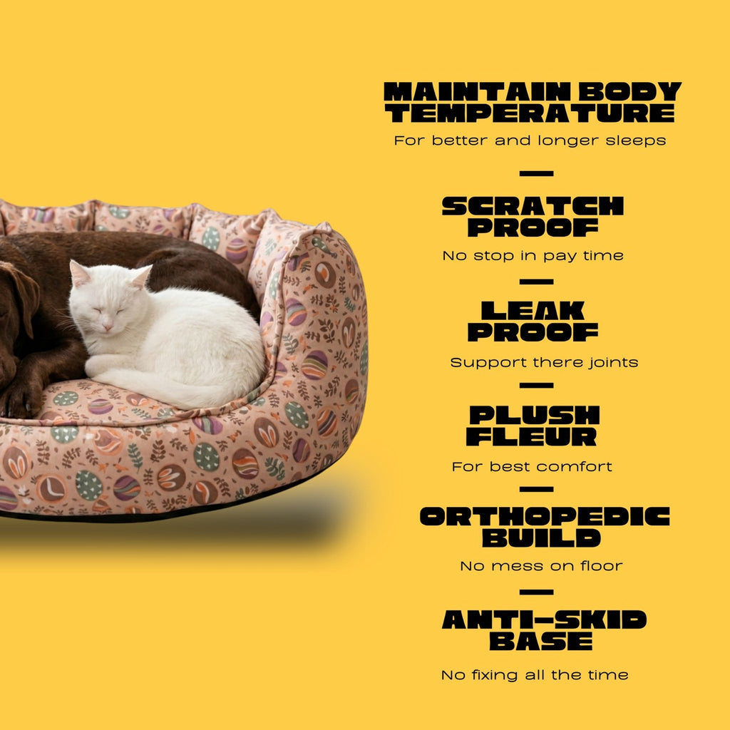 SnoozeSofa Colorful Egg Print Bed