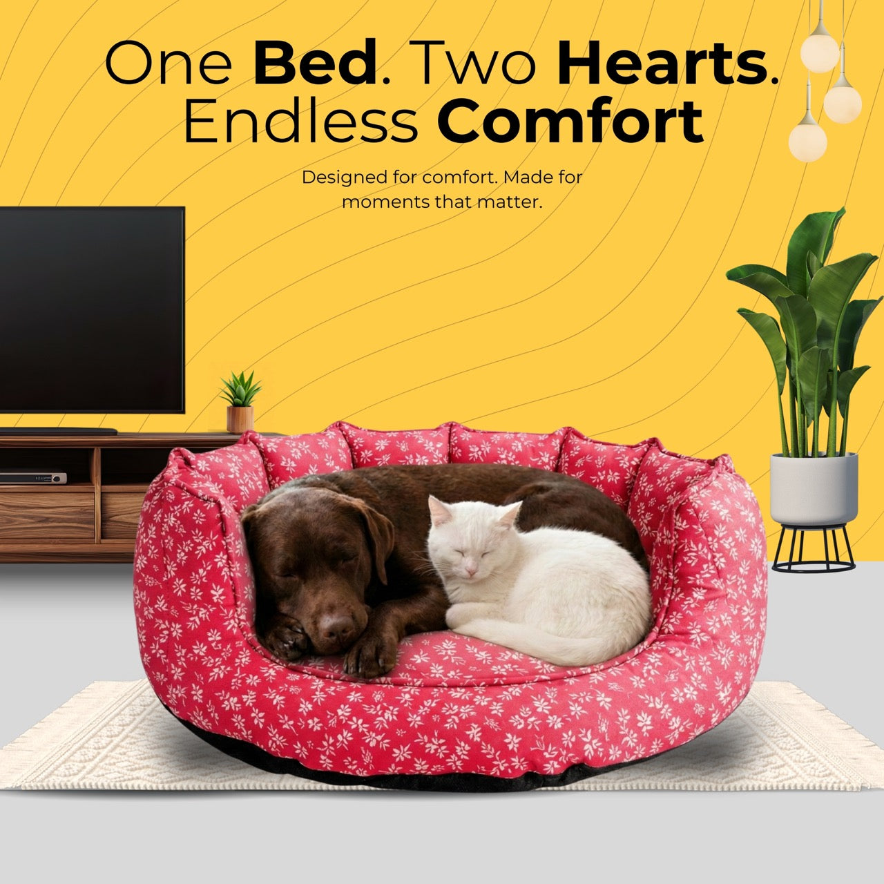 SnoozeSofa Fall Print Bed