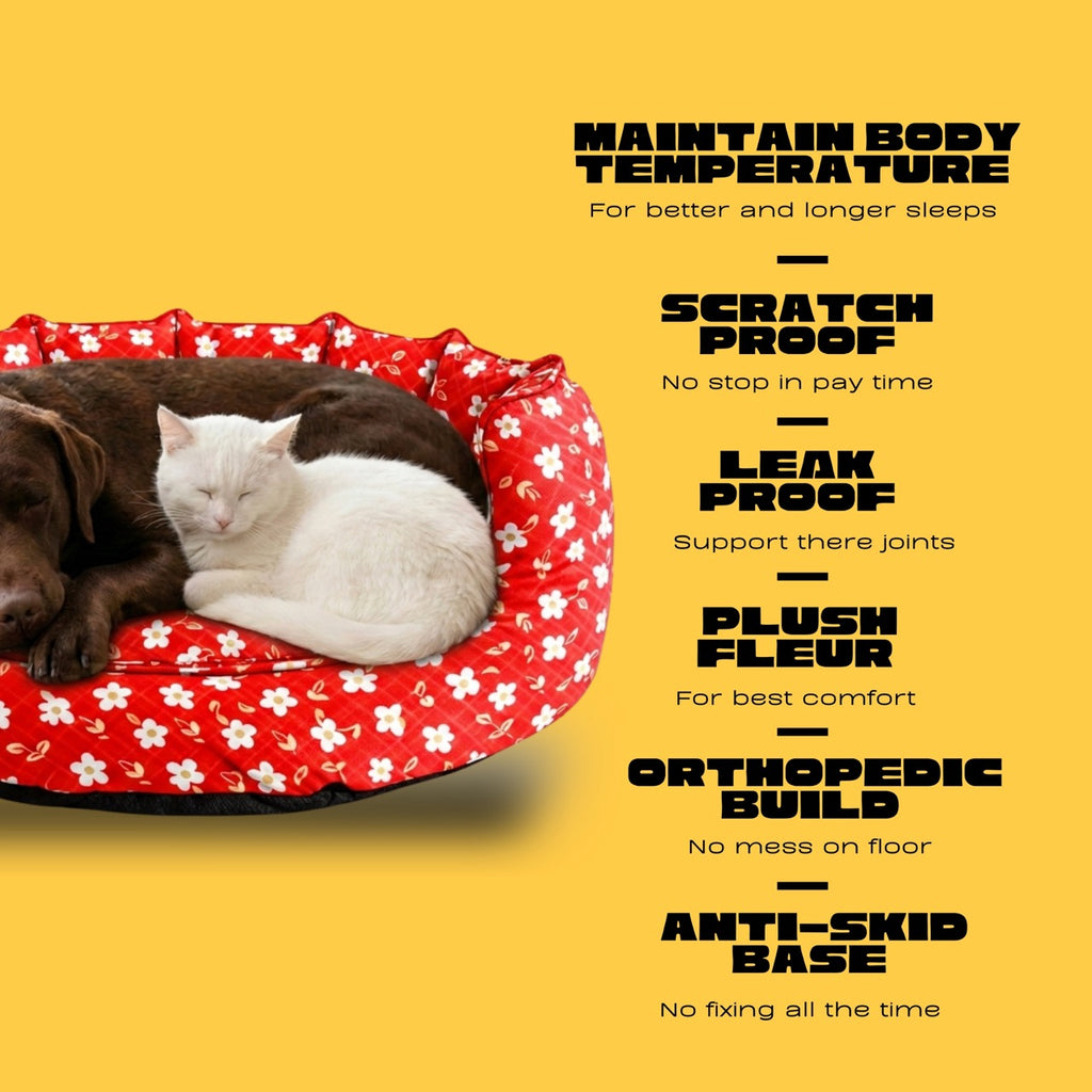 SnoozeSofa Flowral Print Bed