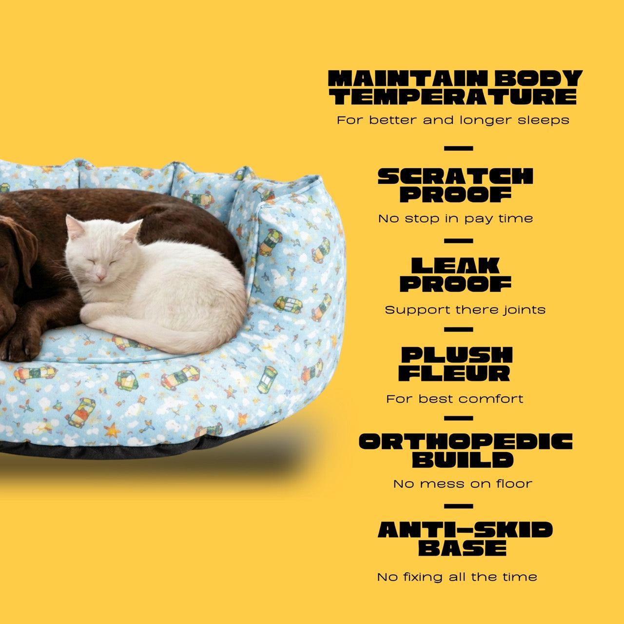 SnoozeSofa Kite Print Bed