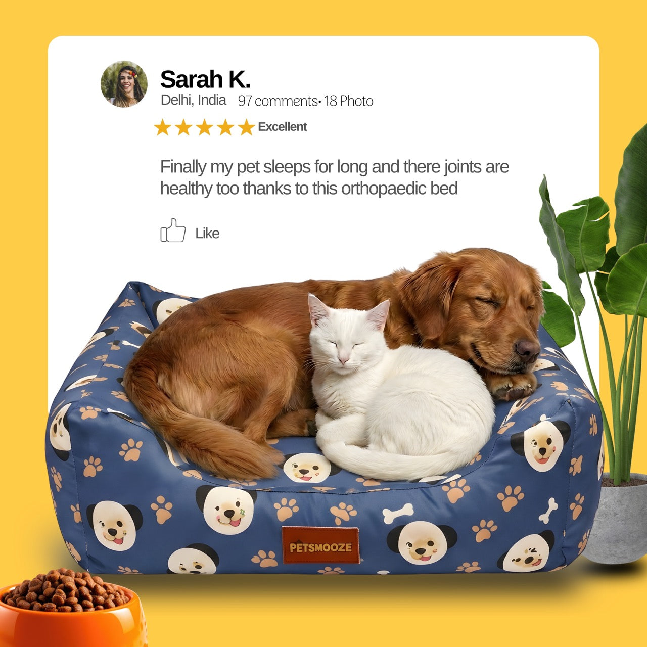 ComfortNest Panda Print Bed