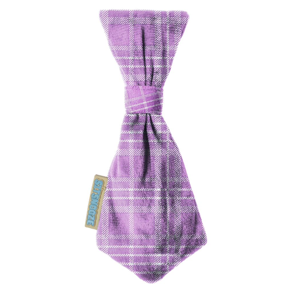 Lavender Plaid Printed Tie