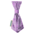 Lavender Plaid Printed Tie