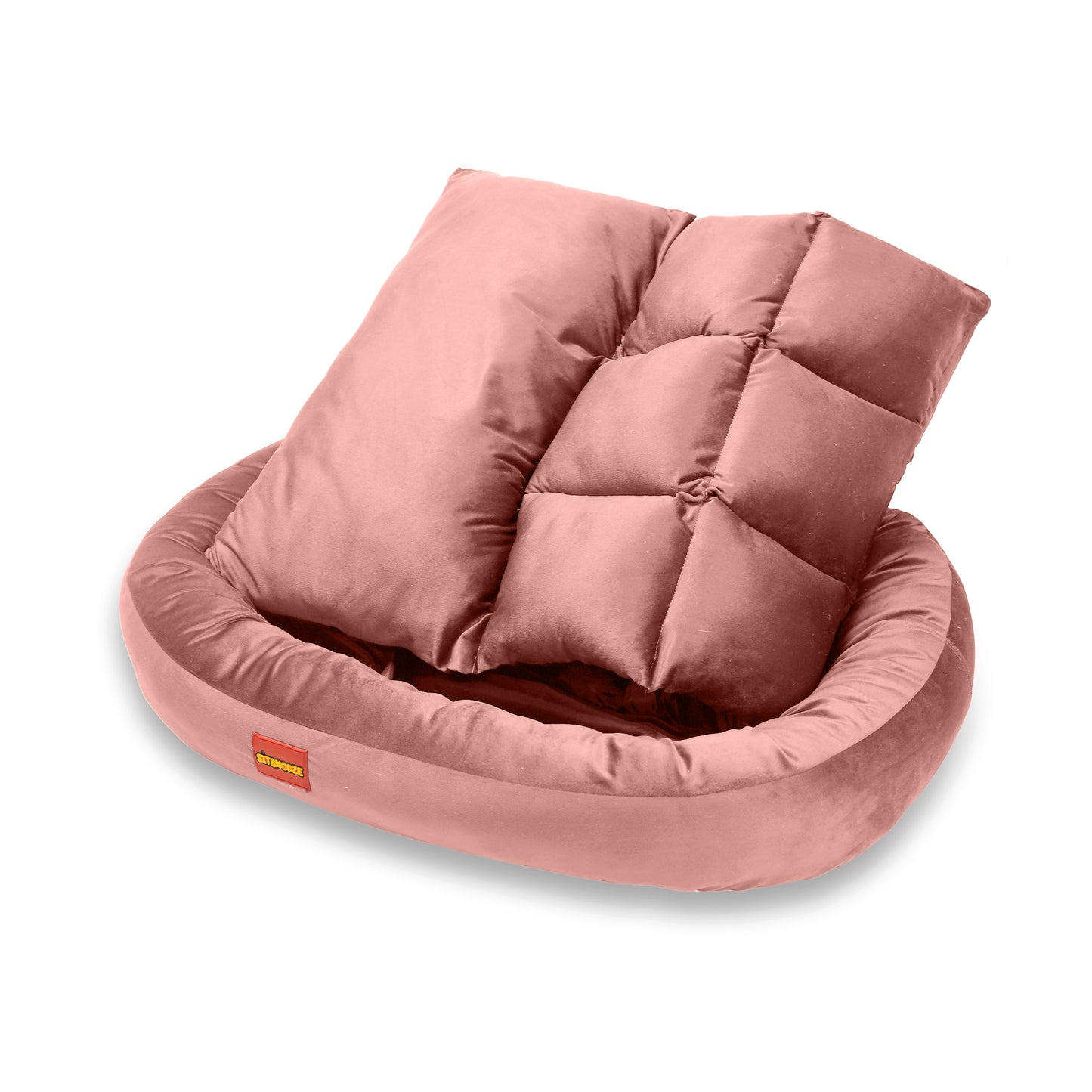 Brown Ultra Soft Rectangular Shape Side Raised Dog Bed