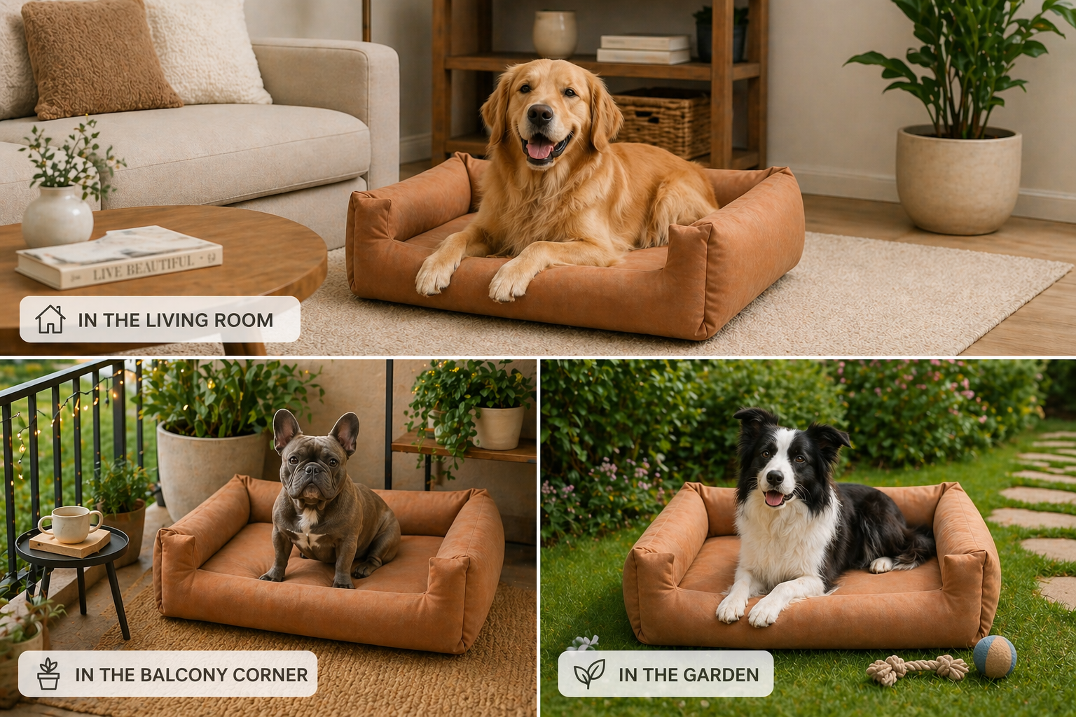 LoungeRest Bolster Plain Bed