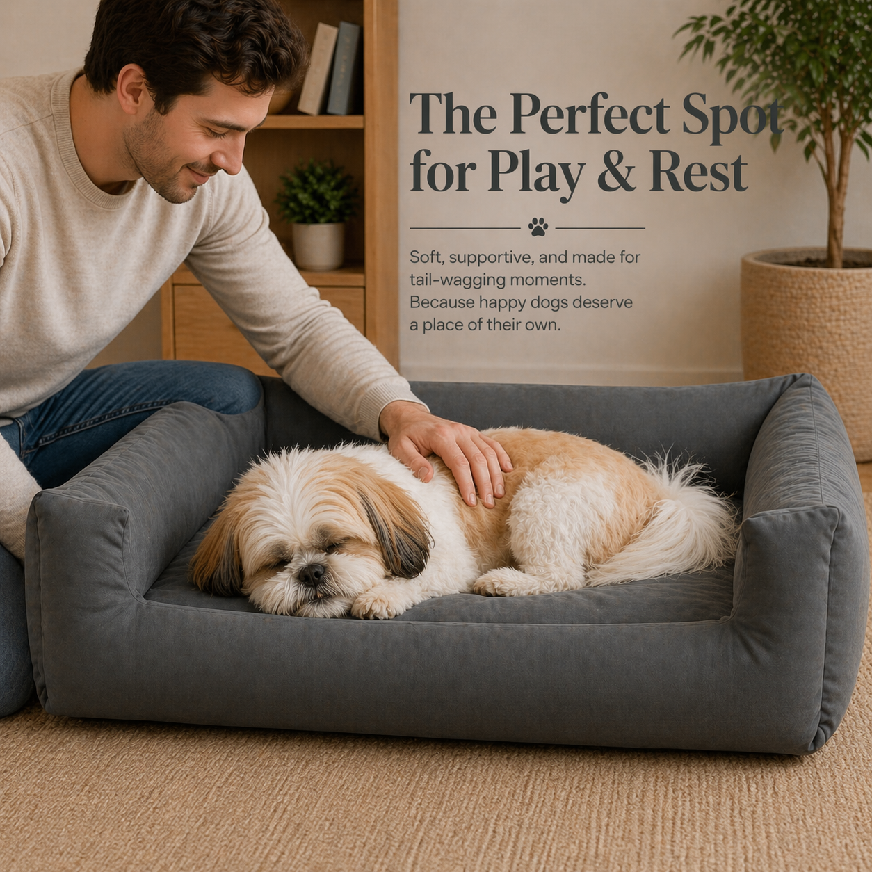 LoungeRest Bolster Plain Bed