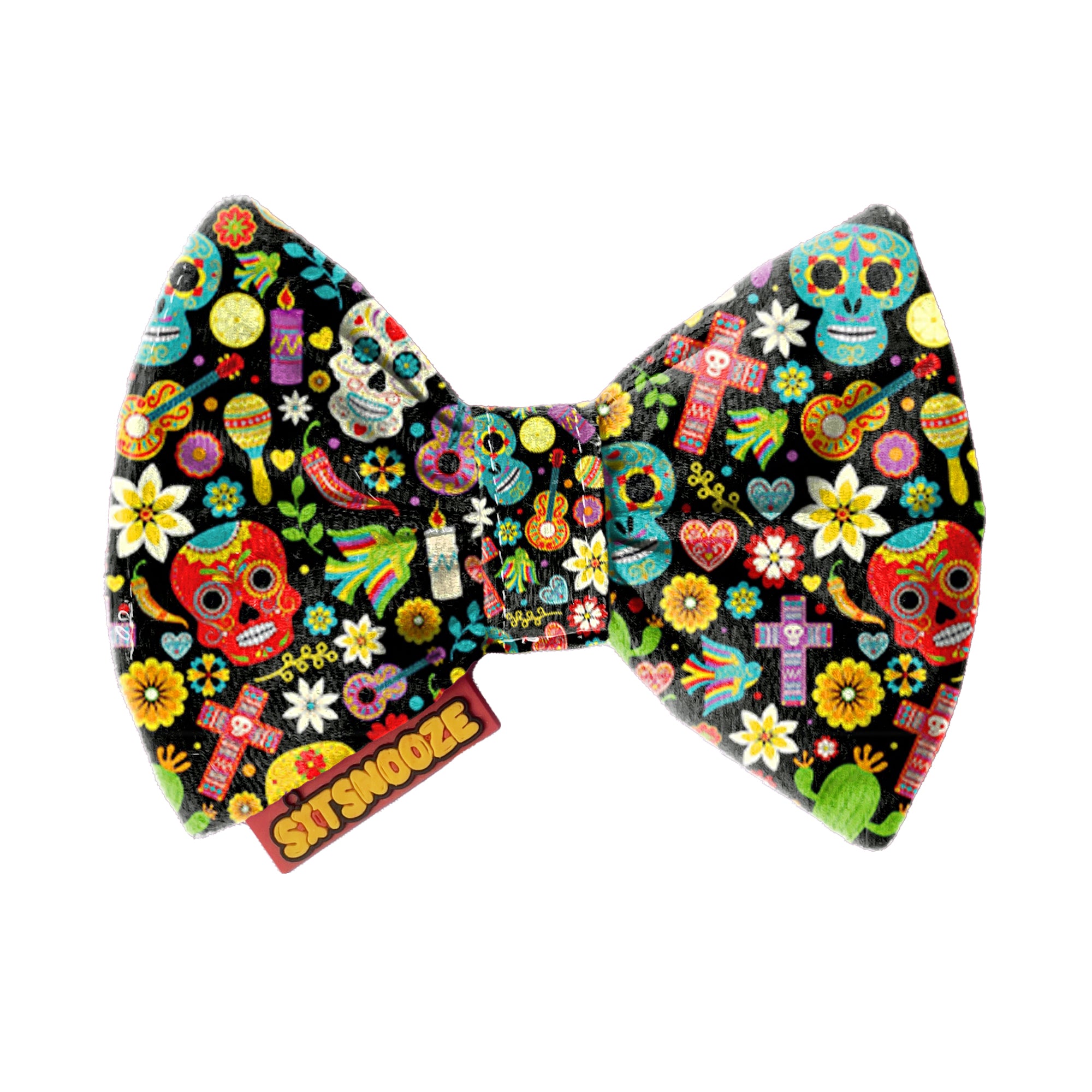 Sugar Skull Fiesta Printed Bow Tie
