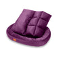 Purple Ultra Soft Rectangular Shape Side Raised Dog Bed