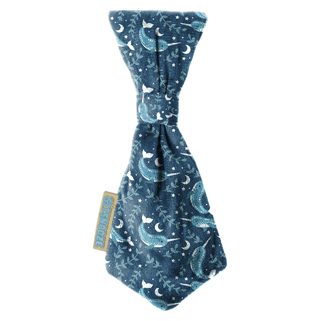 Midnight Narwhal Printed Tie