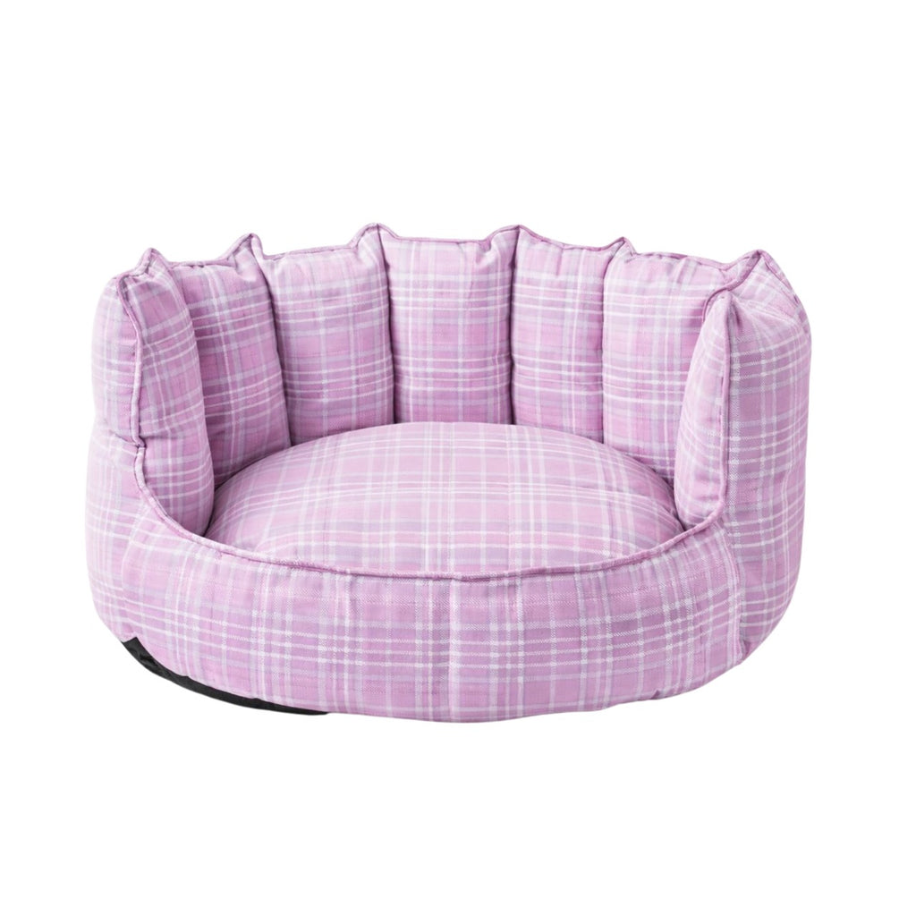 SnoozeSofa Lilac Check Print Bed