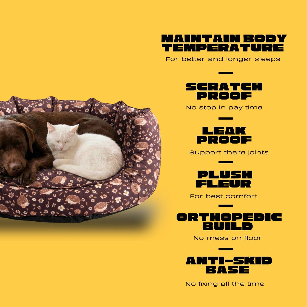 SnoozeSofa porcupine Print Bed