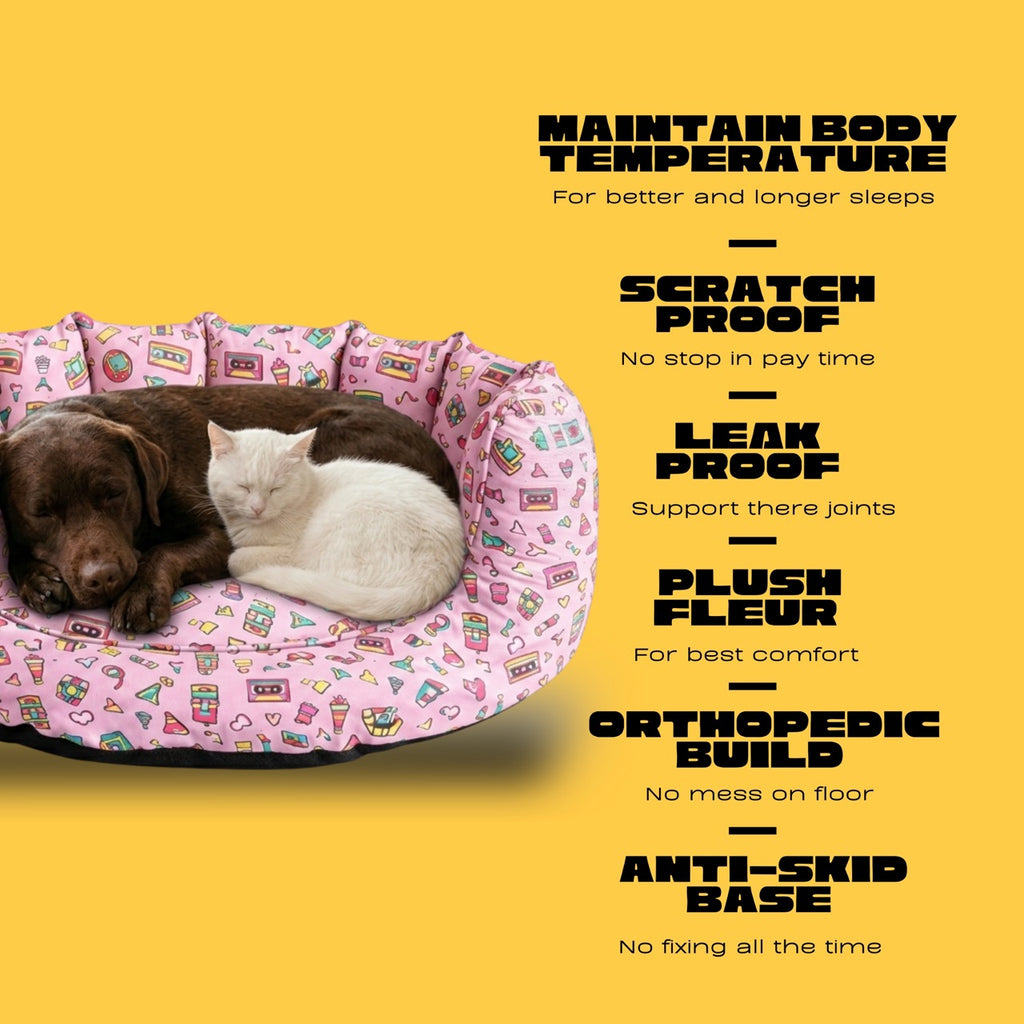 SnoozeSofa Radio Print Bed