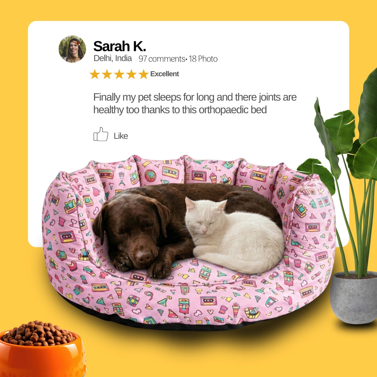 SnoozeSofa Radio Print Bed