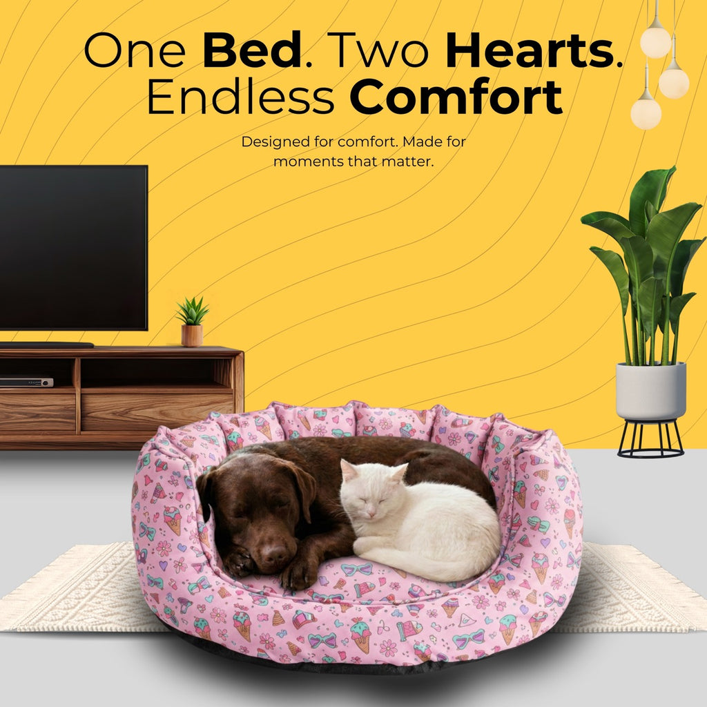 SnoozeSofa IceCream Print Bed