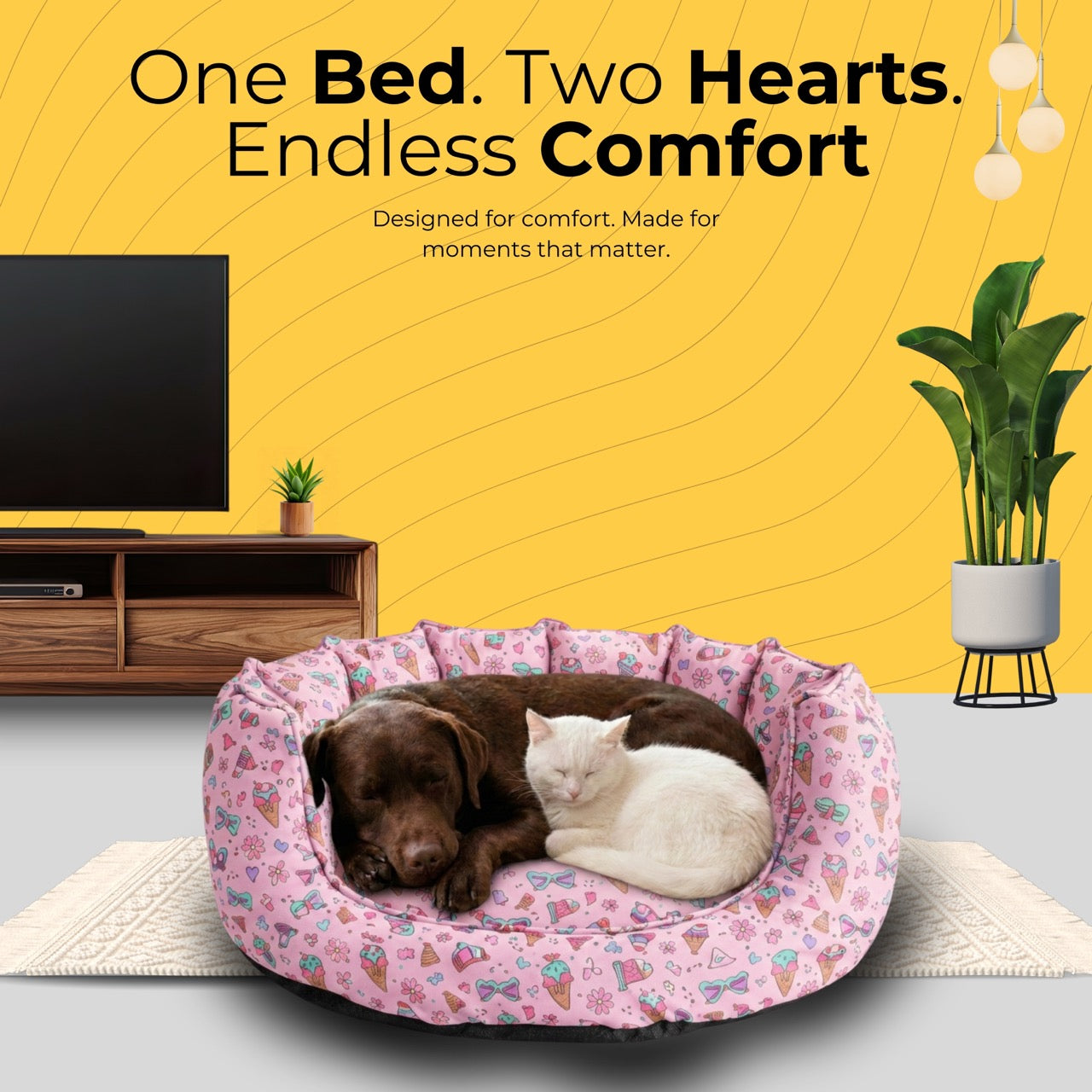 SnoozeSofa IceCream Print Bed