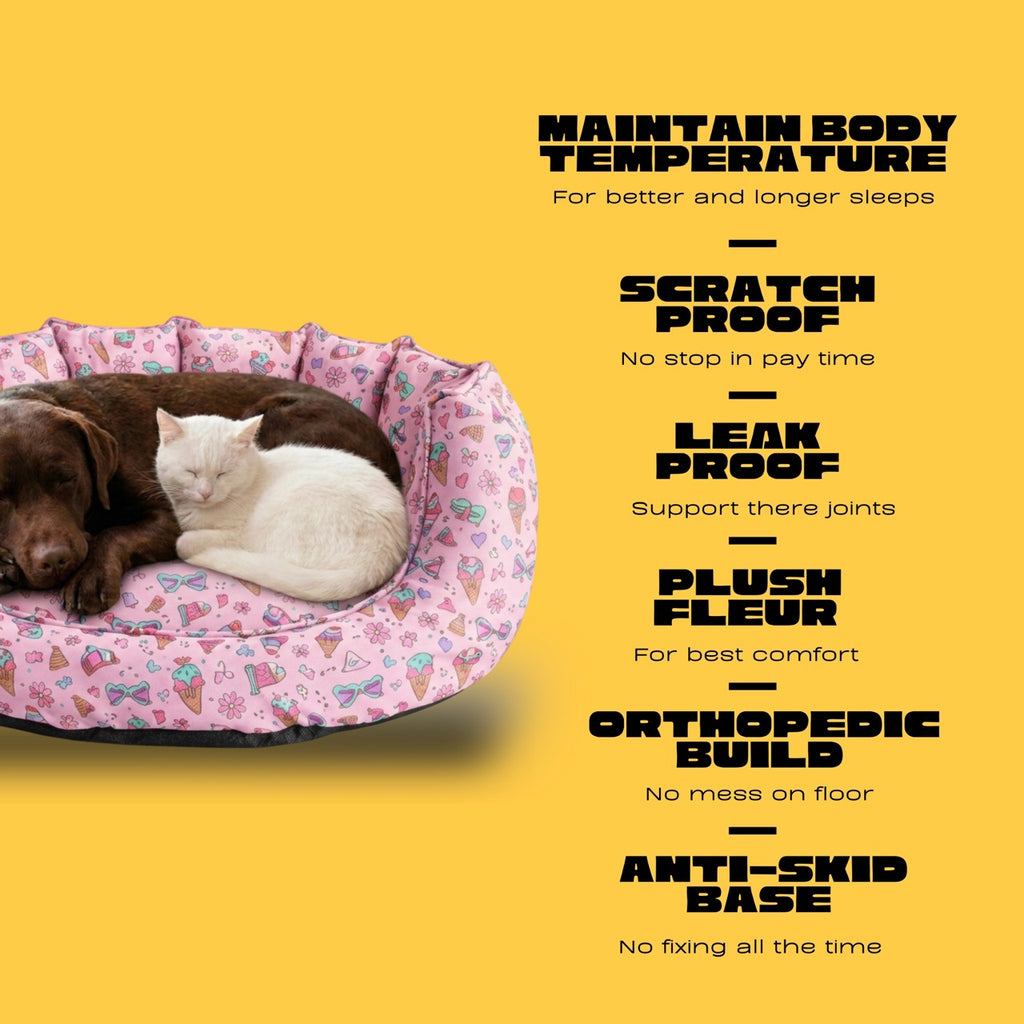 SnoozeSofa IceCream Print Bed