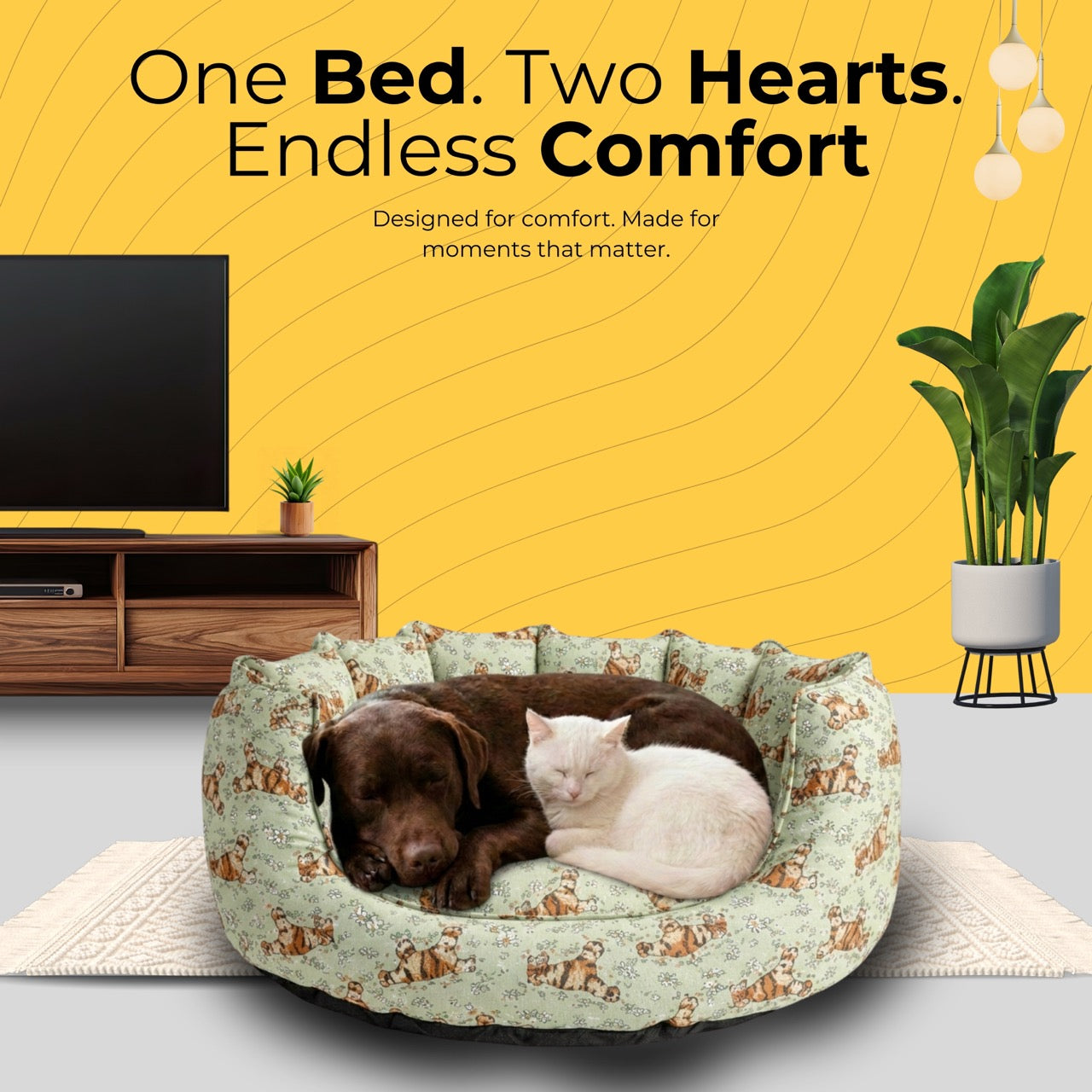 SnoozeSofa Pooh Print Bed