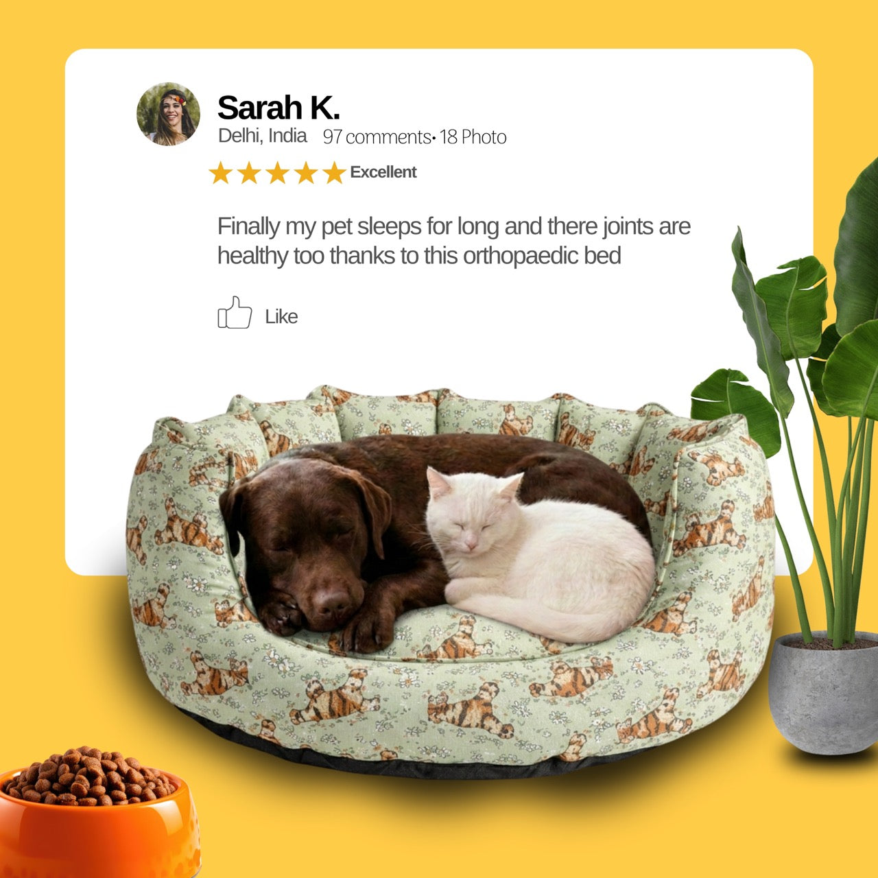 SnoozeSofa Pooh Print Bed