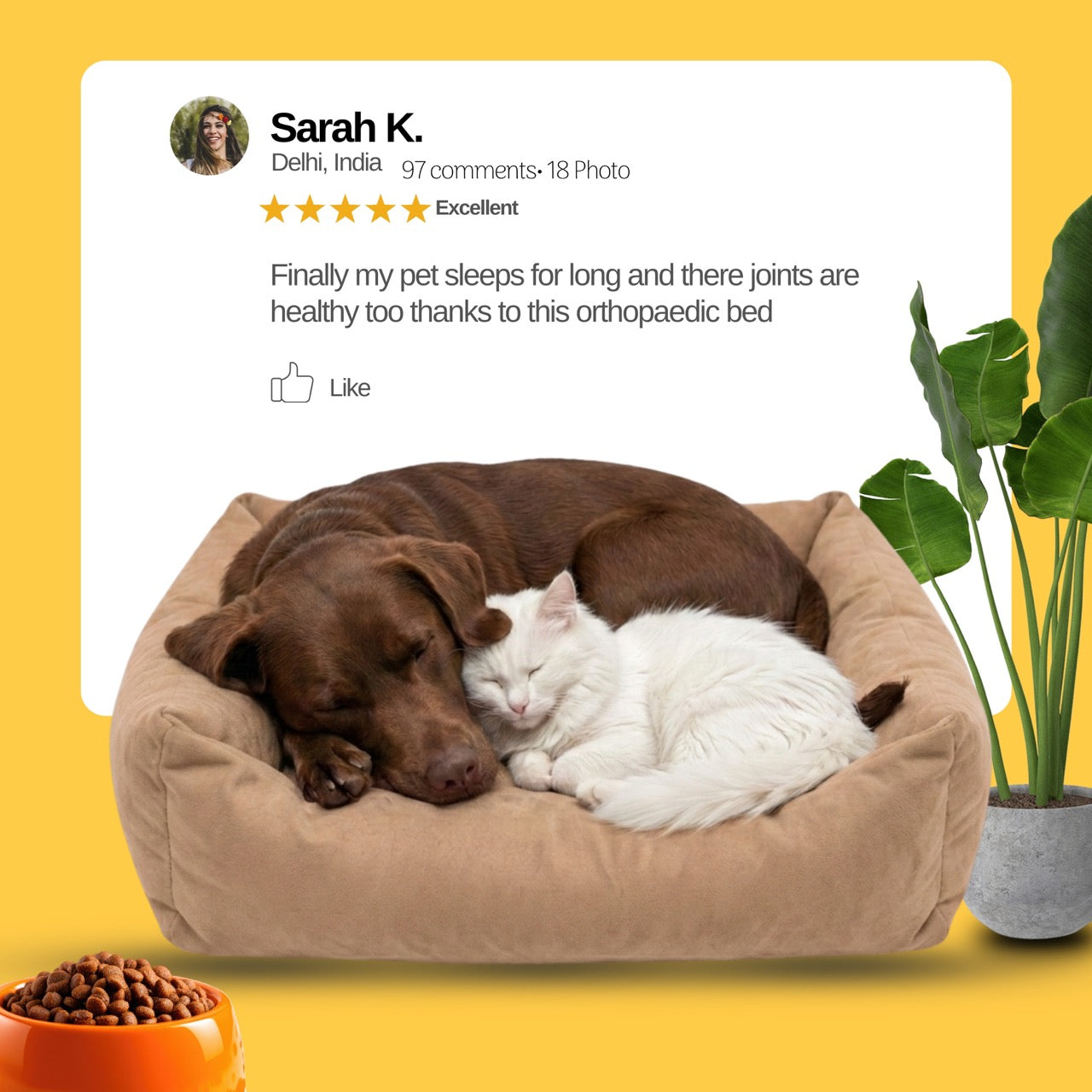 LoungeRest Bolster Plain Bed