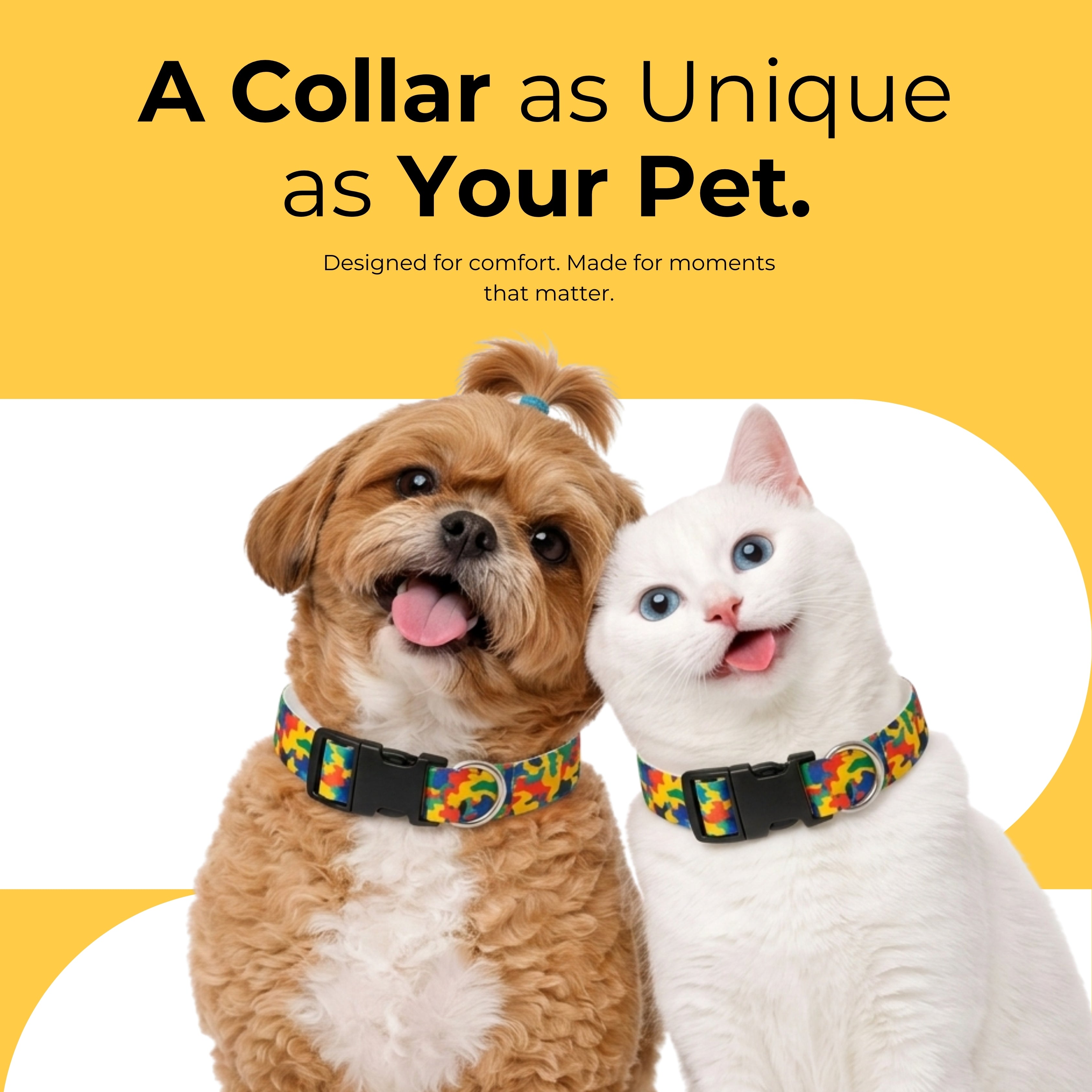 SplashCamo Collar & Matching Leash