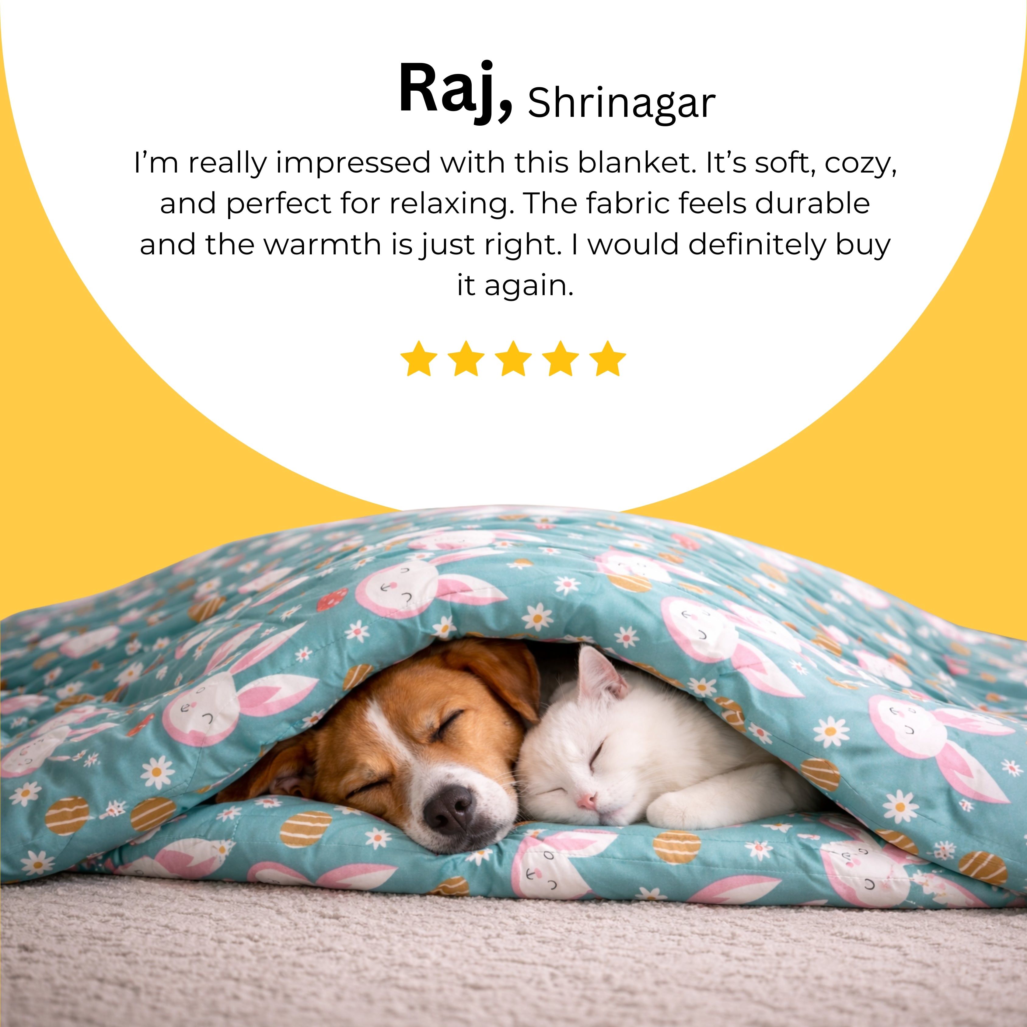 Bunny Bliss Dog AC Comforter
