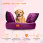 Purple Ultra Soft Rectangular Shape Side Raised Dog Bed