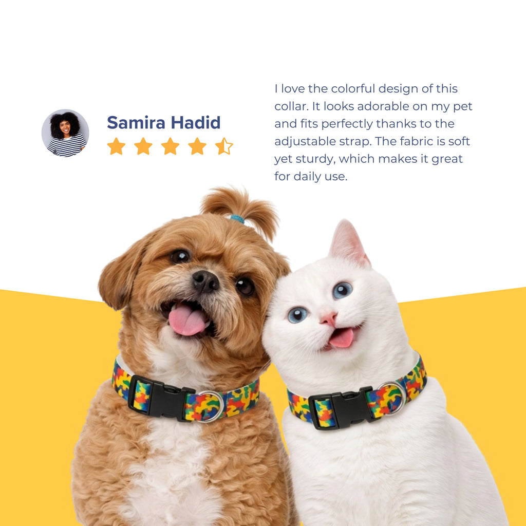 SplashCamo Collar & Matching Leash