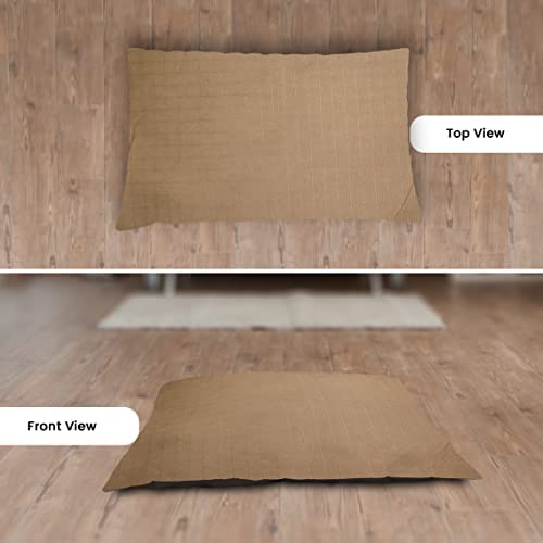 Beige Rectangle Shape Orthopaedic Dog Bed