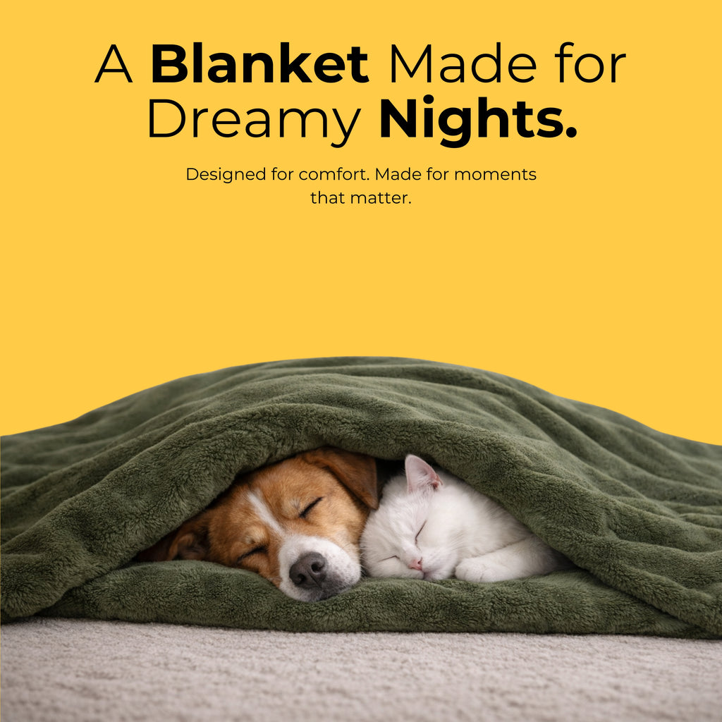 Forest Fleece Dog Furr Blanket