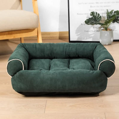 Green Bolster Comfortable and Breathable Pet Sofa Bed