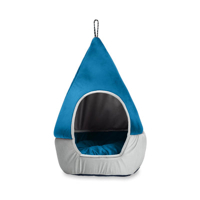 Sky Blue Plush Soft Cat and Puppy Bed