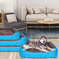 Sky Blue Rectangle Shape Extra Soft Orthopedic Dog Bed