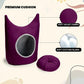 Purple Plush Solid Cat and Puppy Bed